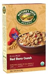 Nature's Path Organic Flax Plus Red Berry Crunch Cereal, 10.6-Ounce Boxes (Pack of 6)