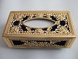 Tissue Box Cover For Car Exotic Golden And Black
