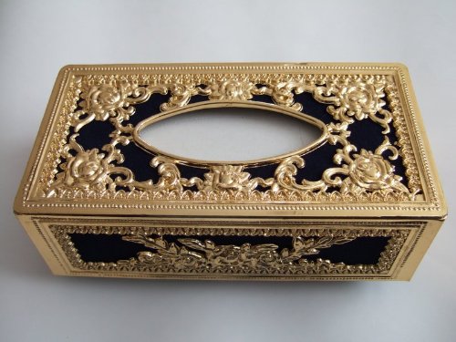 Tissue Box Cover For Car Exotic Golden And Black