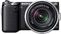 Sony NEX5NYB Systemkamera (16 Megapixel, 7,5 cm (3 Zoll) Touchscreen, Full HD, Live View) inkl. 18 bis 55mm und 55 bis 210mm Objektiven schwarz