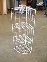2 pc Set of White Wire Corner Racks