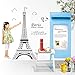 Fun Express Pink Paris Eiffel Tower Gift Bags - 12 Count (Pack of 12) for Romantic Occasions, Special Occasions