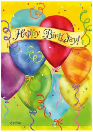 Happy Birthday Garden Flag