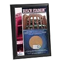 MLB St. Louis Cardinals Busch Stadium 4x6-Inch Game Used Dirt Plaque Photomint