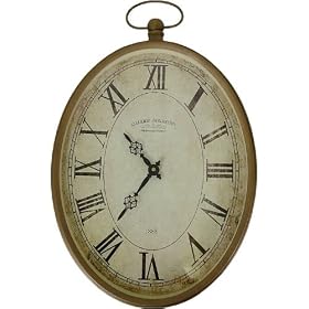 Pocket Watch Style Old World Design Wall Clock