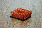 AGOCHA - Superbe Tapis Shaggy Breeze Fait Main Epais Echantillon 15x15 Cm Couleur Pumpkin