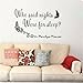 1 X Marilyn Monroe Quote WHO Said Nights Were for Sleep Vinyl Wall Decal Stickers