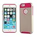 OneCase Heavy Duty Dual Layer Hard PC Outer Shell with Soft Rubber Inner Armor Defender Case for iPhone 6 Plus with Screen Protector & Stylus -  Champagne Gold/Rose Red