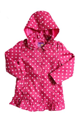 Toddler Girls all weather jacket -fuchsia (3T)