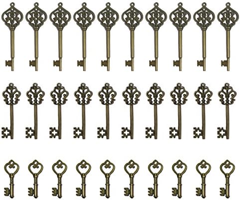 Joy Deco 30pcs Vintage Skeleton Keys, 3 Different Styles 02