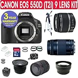Canon 550D (T2i) Digital SLR Camera + Canon Deluxe Camera Kit