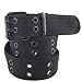 Unisex Two-Hole Canvas Belt - Available in 13 Colors (WB-211)(2XL, Black)