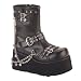 3 1/2 Inch Hot Gothic Ankle Boot With Detachable Chains Punk Boot