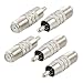 Uxcell a12080700ux0583 Female Jack to RCA Male Straight Adapter Connector (Pack of 5)