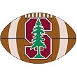 Fanmats Stanford Cardinals Football-Shaped Mats