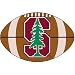 Fanmats Stanford Cardinals Football-Shaped Mats