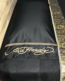 Ed Hardy Eagle Gold on Black King Sheet Set