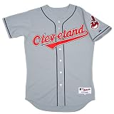 Cleveland Indians Road Grey Authentic MLB Jersey