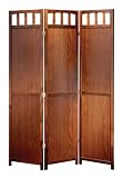 Adesso WK3808-15 Churchill Folding Screen, Walnut