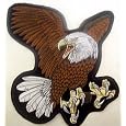 Large American Bald Eagle Motorcycle Vest Patch Biker