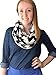 Kiddo Care Nursing Cover Infinity Nursing Scarf for Breastfeeding (Black White Chevron)