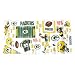 Green Bay Packer Removable Wall Decals (18" H x 40" L) Sheet of 40 Decals
