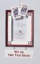 "We're The Top Pair" Card Suits Picture Frame Christmas Ornament