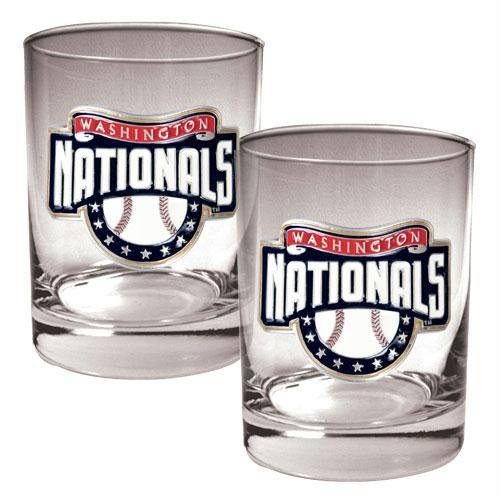 MLB Washington Nationals Two Piece Rocks Glass Set - Primary Logo at Amazon.com