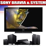 Sony BRAVIA NX 800 Series 52-Inch LCD TV, Black + Sony BDV-E570 Blu-ray Disc Player Home Entertainment System, Black