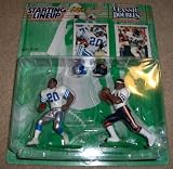 1997 Barry Sanders and Walter Payton NFL Classic Doubles Starting Lineup Figures