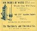1899 Ad Machinery Electrical Wonder Deep Well Pump - Original Print Ad