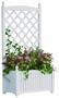 DMC Products Lexington 32-Inch Rectangle Solid Wood Trellis Planter Hunter Green