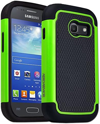 AERO ARMOR Protective Case for Samsung Galaxy Ace Style (S765C) GREEN