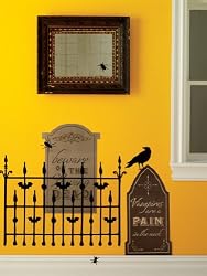 Martha Stewart Crafts Halloween Graveyard Wall Cling
