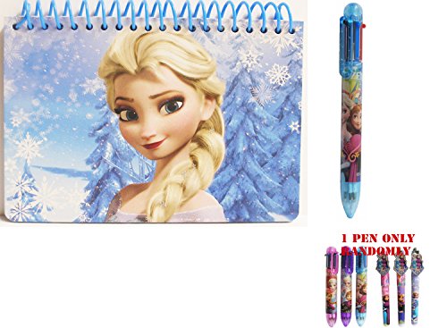 Disney Frozen Elsa The Queen Blue Spiral Autograph Book and 1 Pen
