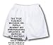 White Boxer Short with The true teacher defends his pupils against his own personal i...