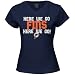 Miami Dolphins Tee Shirts : Reebok Miami Dolphins Ladies Navy Blue Her Cheer V-neck Tee Shirts