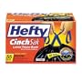 Hefty� Cinch Sak Tall Kitchen & Trash Bags, 30 gallon, 1.1mil, Black, 55 bags per box