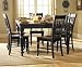 Oxford Black And Cherry Dining Table
