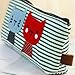 Deobox Cat Pencil Case Kitten Stripe Pen Bag, 4 Pack