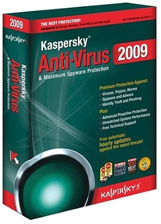 Kaspersky antivirus 2009 (3 postes, 1 an)