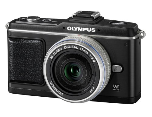 Olympus PEN E P2 Systemkamera (12,3 Megapixel, 7,6 cm Display, Bildstabilisator) Kit inkl. 17mm Pancake Objektiv und EVF Sucher schwarz olympus Olympus PEN E P2 Systemkamera (12,3 Megapixel, 7,6 cm Display, Bildstabilisator) Kit inkl. 17mm Pancake Objektiv und EVF Sucher schwarz Systemkamera