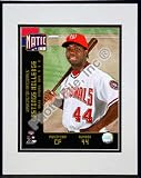 Lastings Milledge 2008 Studio Double Matted 8 x 10 Photograph In Black Anodized Aluminum Frame