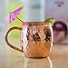 Inspired Basics Solid Copper Moscow Mule No Tin or Nickel Lining Mug Hammered Type Copper Mug 16 Oz Capacity