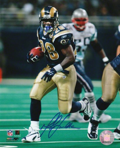 Mounted Memories St. Louis Rams Marshall Faulk Autographed 8X10 Photo