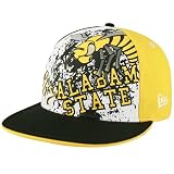 New Era Alabama State Hornets Gold-White Distressed Team Graphic 59FIFTY Fitted Hat