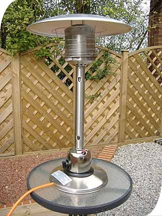 Childrens Toyshop  Outdoor Living : Stainless Steel Table Top Patio Heater