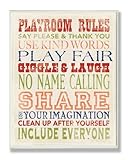 The Kids Room by Stupell Playroom Rules in Four Colors Rectangle Wall Plaque by The Kids Room by Stu