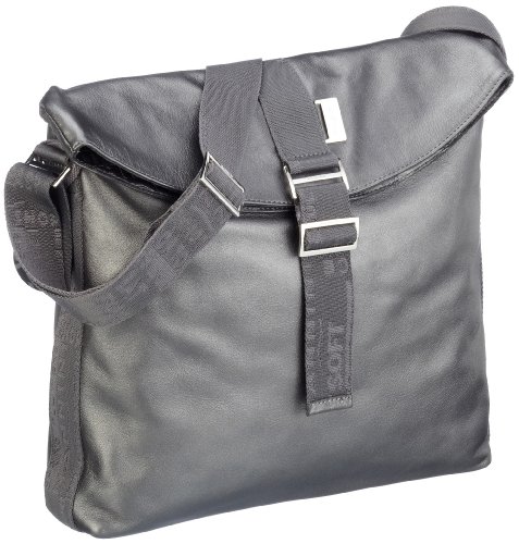 Nannini Plain Soft 94830, Damen Umh&auml;ngetasche, grau, (piombo), 33x30x8