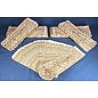 500 Gold Paper Gift Bags Shopping Sales Tote Bags 4 x 11"